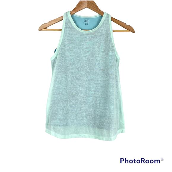 Athleta Girl Tie Breaker Tank Top Size XL 2 In 1 Layered Tank 531270 Breathable - Picture 4 of 11